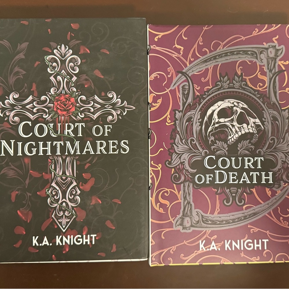 Court of Nightmares & Court of Death Book Set - Black & Plum Covers